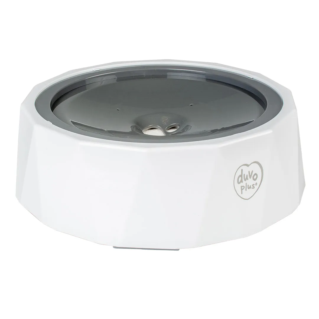 Splash-proof drinking bowl poly 1200ml - 22x22x7cm white/grey