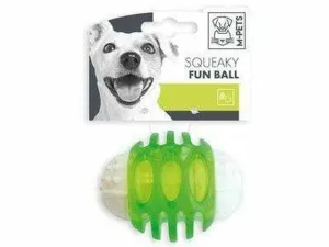 SQUEAKY FUN BALL -  6.7 CM GREEN