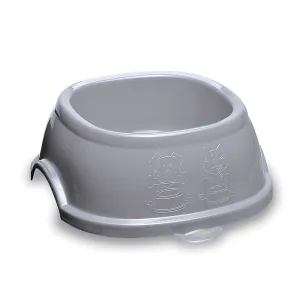 Stefanplast Break 3 Square Bowl Stone Grey 22cm x 22cm x H8cm