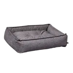 Sterling Microvelvet Lounge Bed | Gravel