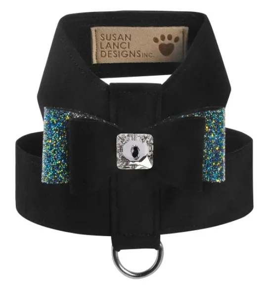 Susan Lanci AB Crystal Stellar Big Bow Tinkie Harness in Black