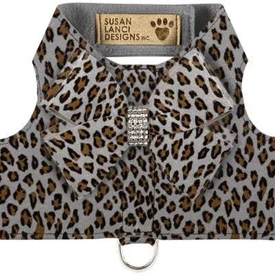 Susan Lanci Bailey Harness with Nouveau Bow Jungle Print Collection