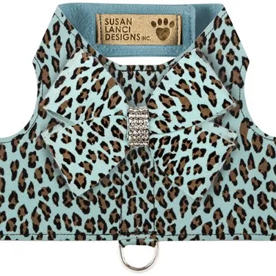 Susan Lanci Bailey Harness with Nouveau Bow Jungle Print Collection