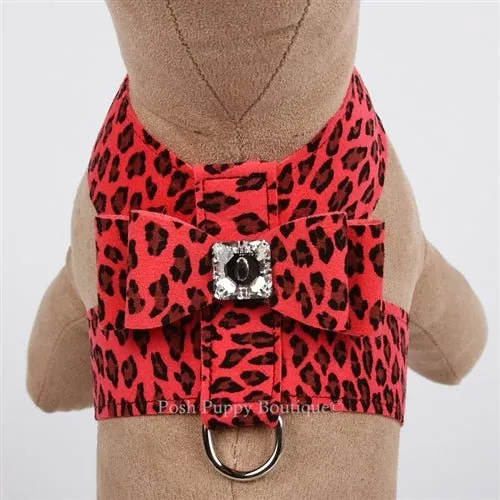 Susan Lanci Big Bow Tinkie Harness- Jungle Print Collection