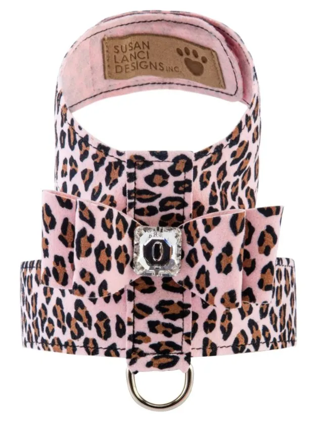 Susan Lanci Big Bow Tinkie Harness- Jungle Print Collection