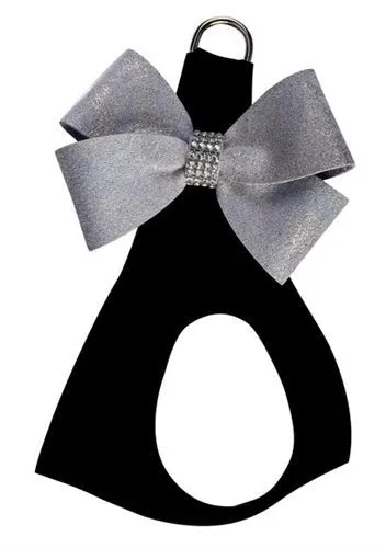 Susan Lanci Black with Platinum Glitzerati Nouveau Bow Step in Harness