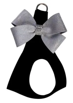 Susan Lanci Black with Platinum Glitzerati Nouveau Bow Step in Harness