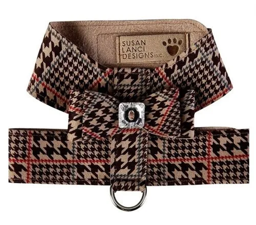 Susan Lanci Chocolate Glen Houndtooth Big Bow Tinkie Harness