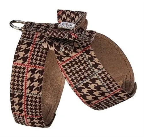 Susan Lanci Chocolate Glen Houndtooth Big Bow Tinkie Harness