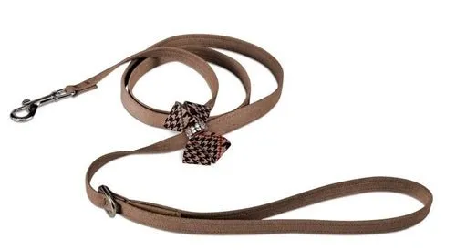 Susan Lanci Chocolate Glen Houndtooth Nouveau Bow Tinkie Harness