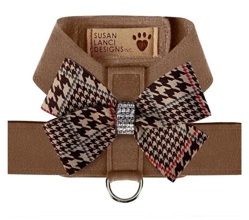 Susan Lanci Chocolate Glen Houndtooth Nouveau Bow Tinkie Harness