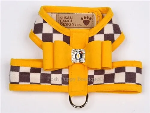 Susan Lanci Contrasting Trim Tinkie Harnesses- Windsor Check Collection -Big Bow Style in Many Colors