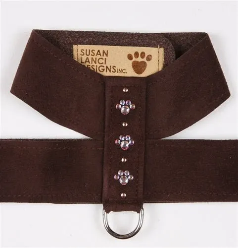 Susan Lanci Crystal Paw Collection Tinkie Ultrasuede Dog Harnesses - Many Colors