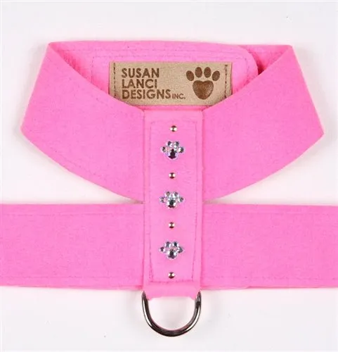 Susan Lanci Crystal Paw Collection Tinkie Ultrasuede Dog Harnesses - Many Colors
