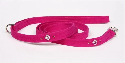 Susan Lanci Crystal Paw Collection Tinkie Ultrasuede Dog Harnesses - Many Colors