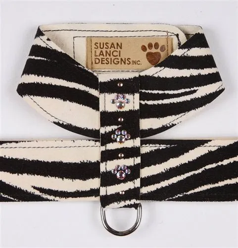 Susan Lanci Crystal Paw Collection Tinkie Ultrasuede Dog Harnesses - Many Colors