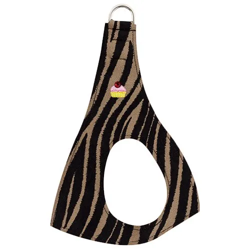 Susan Lanci Cupcake Collection Ultrasuede Step-In Harness- Jungle Print Collection