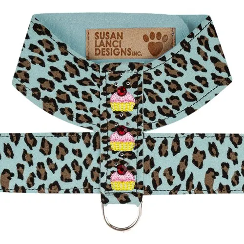 Susan Lanci Cupcake Ultrasuede Tinkie Harness- Jungle Print Collection