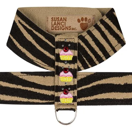 Susan Lanci Cupcake Ultrasuede Tinkie Harness- Jungle Print Collection