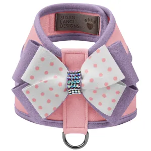 Susan Lanci Daisy Bow Tinkie Harness with French Lavender Trim