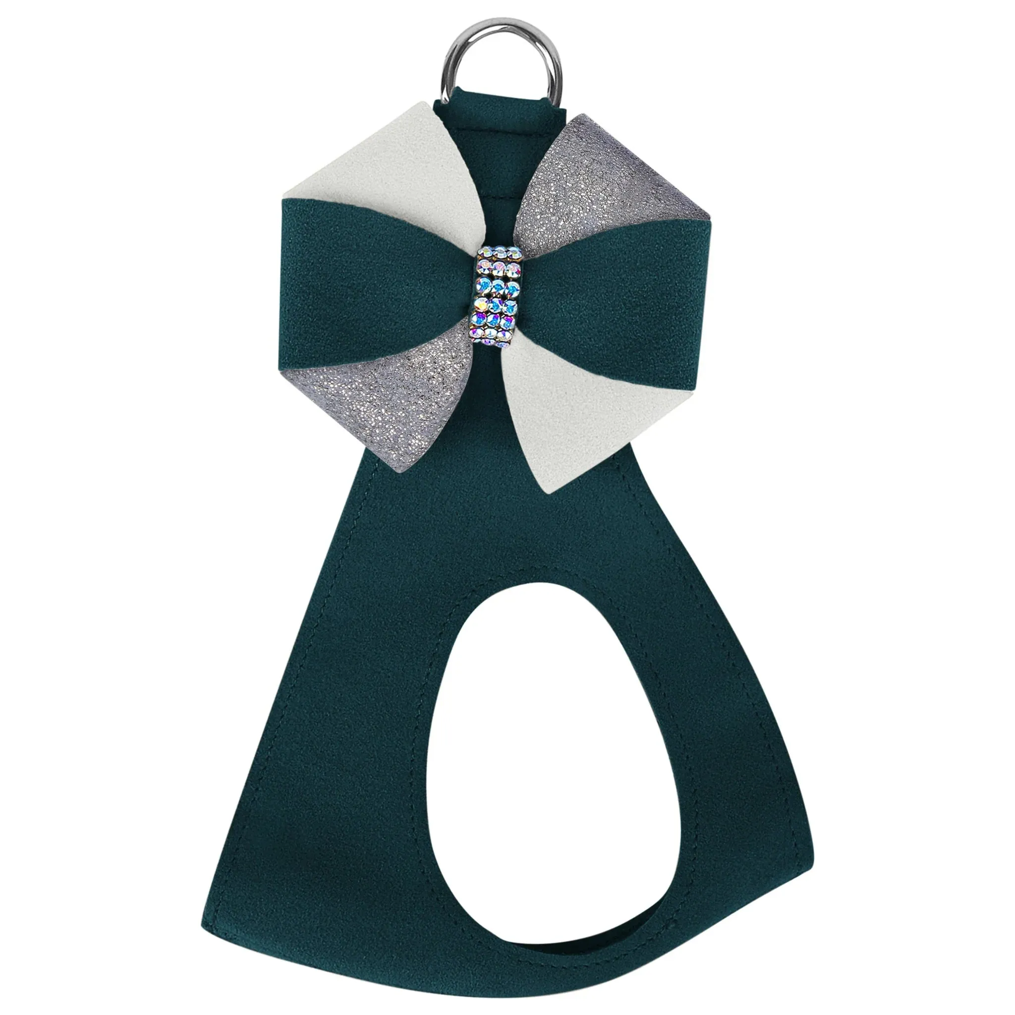 Susan Lanci Game Day Glam Emerald Pinwheel Bow Step In Harness