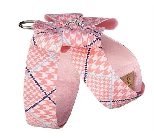 Susan Lanci Peaches N Cream Glen Houndsooth Tinkie Harness with Nouveau Bow