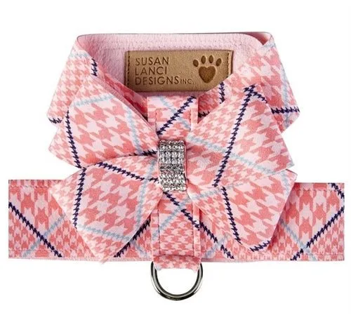 Susan Lanci Peaches N Cream Glen Houndsooth Tinkie Harness with Nouveau Bow