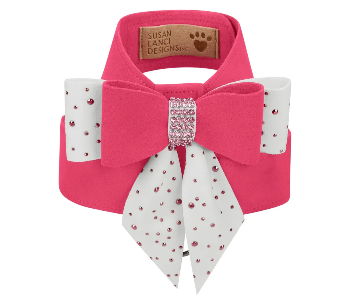 Susan Lanci Pink is Love Double Tail Bow Tinkie Harness