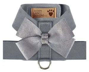 Susan Lanci Platinum Tinkie Harness with Platinum Glitzerati Nouveau Bow