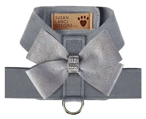 Susan Lanci Platinum Tinkie Harness with Platinum Glitzerati Nouveau Bow