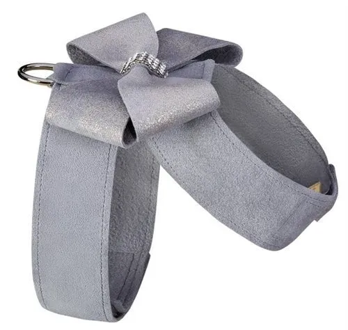 Susan Lanci Platinum Tinkie Harness with Platinum Glitzerati Nouveau Bow