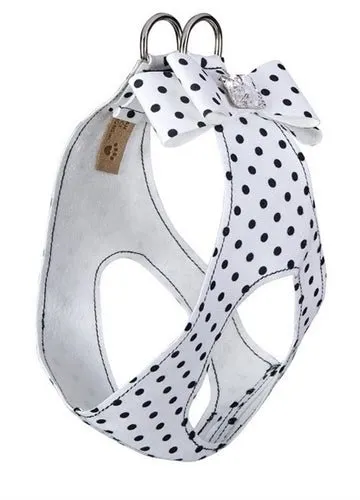 Susan Lanci Polka Dot Big Bow Step In Harness