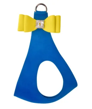 Susan Lanci Royal Blue Step in Harness with Sunshine Big Bow