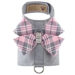 Susan Lanci Scotty Bailey Harness Puppy Pink Plaid Nouveau Bow