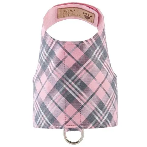Susan Lanci Scotty Bailey Harness Puppy Pink Plaid