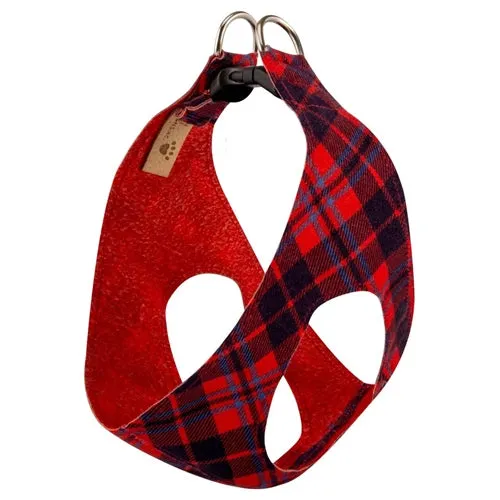 Susan Lanci Scotty Step In Harness Chestnut Plaid