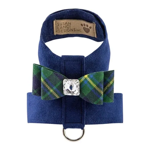 Susan Lanci Scotty Tinkie Harness Big Bow Forrest Plaid