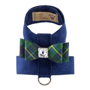 Susan Lanci Scotty Tinkie Harness Big Bow Forrest Plaid