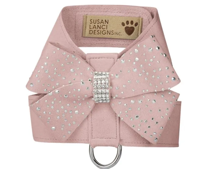 Susan Lanci Silver Stardust Nouveau Bow Tinkie Harnesses in Many Colors