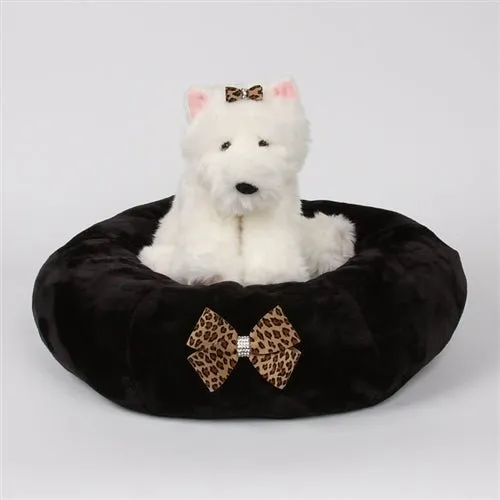 Susan Lanci Spa Bed with Nouveau Bow - Black