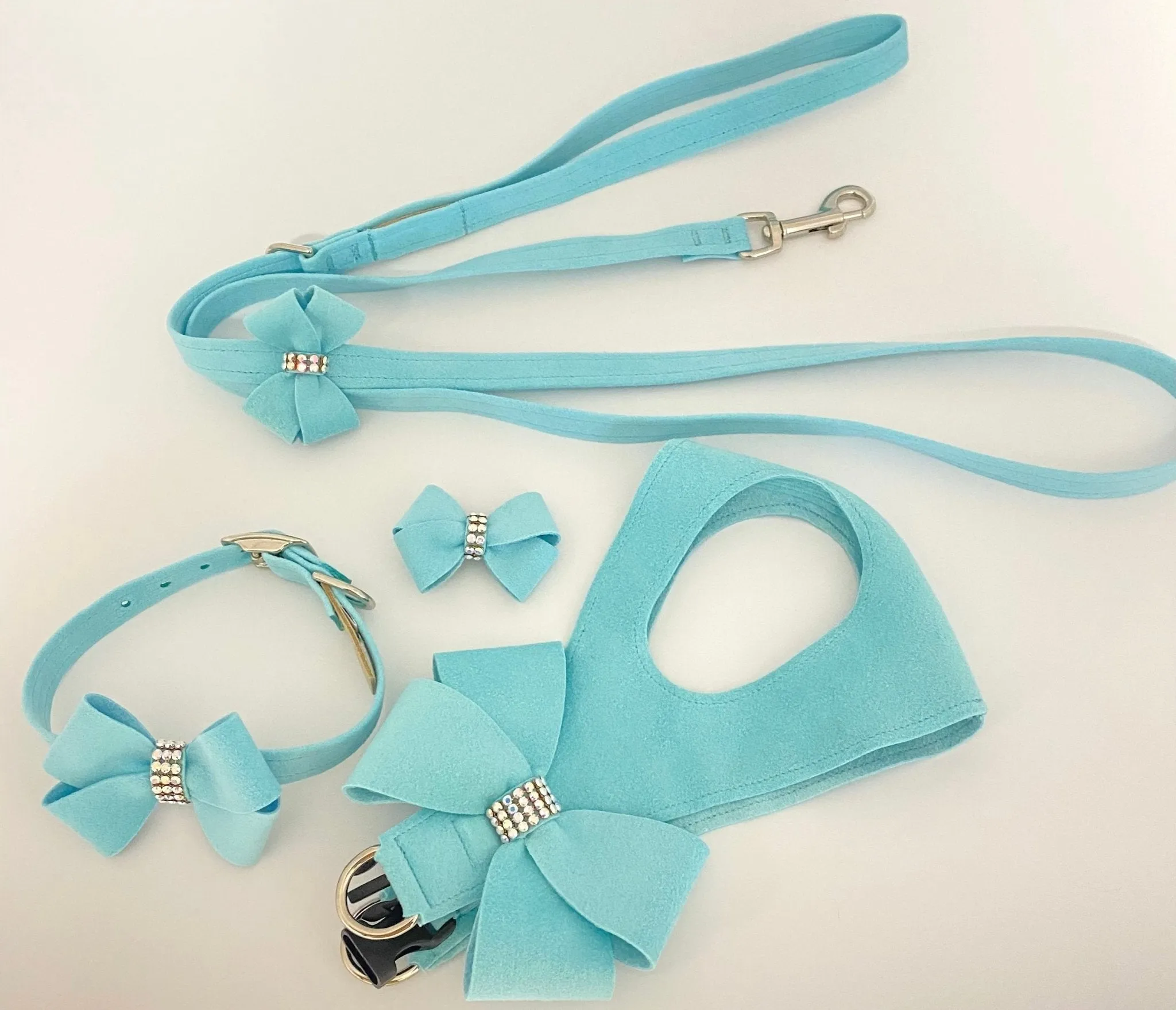 Susan Lanci Tiffi Blue AB Crystal Step in Harness