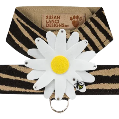Susan Lanci Tinkie Large Daisy Tinkie Ultrasuede Harness Jungle Print Collection