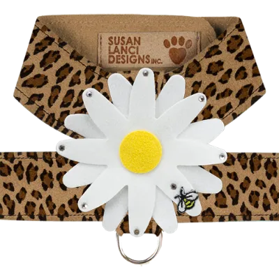 Susan Lanci Tinkie Large Daisy Tinkie Ultrasuede Harness Jungle Print Collection