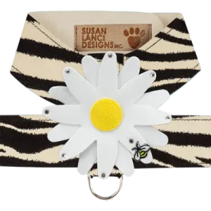 Susan Lanci Tinkie Large Daisy Tinkie Ultrasuede Harness Jungle Print Collection