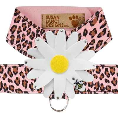 Susan Lanci Tinkie Large Daisy Tinkie Ultrasuede Harness Jungle Print Collection