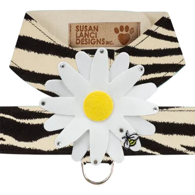 Susan Lanci Tinkie Large Daisy Tinkie Ultrasuede Harness Jungle Print Collection