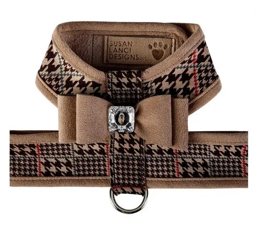 Susan Lanci Two Tone Chocolate Glen Houndtooth Big Bow Tinkie Harness