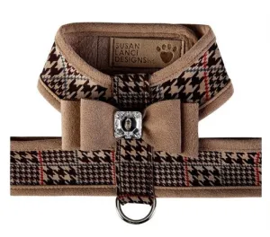 Susan Lanci Two Tone Chocolate Glen Houndtooth Big Bow Tinkie Harness