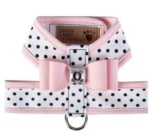 Susan Lanci Two Tone Polka Dot Big Bow Tinkie Harness