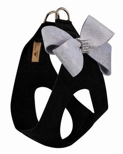 Susan Lanci Black with Platinum Glitzerati Nouveau Bow Step in Harness